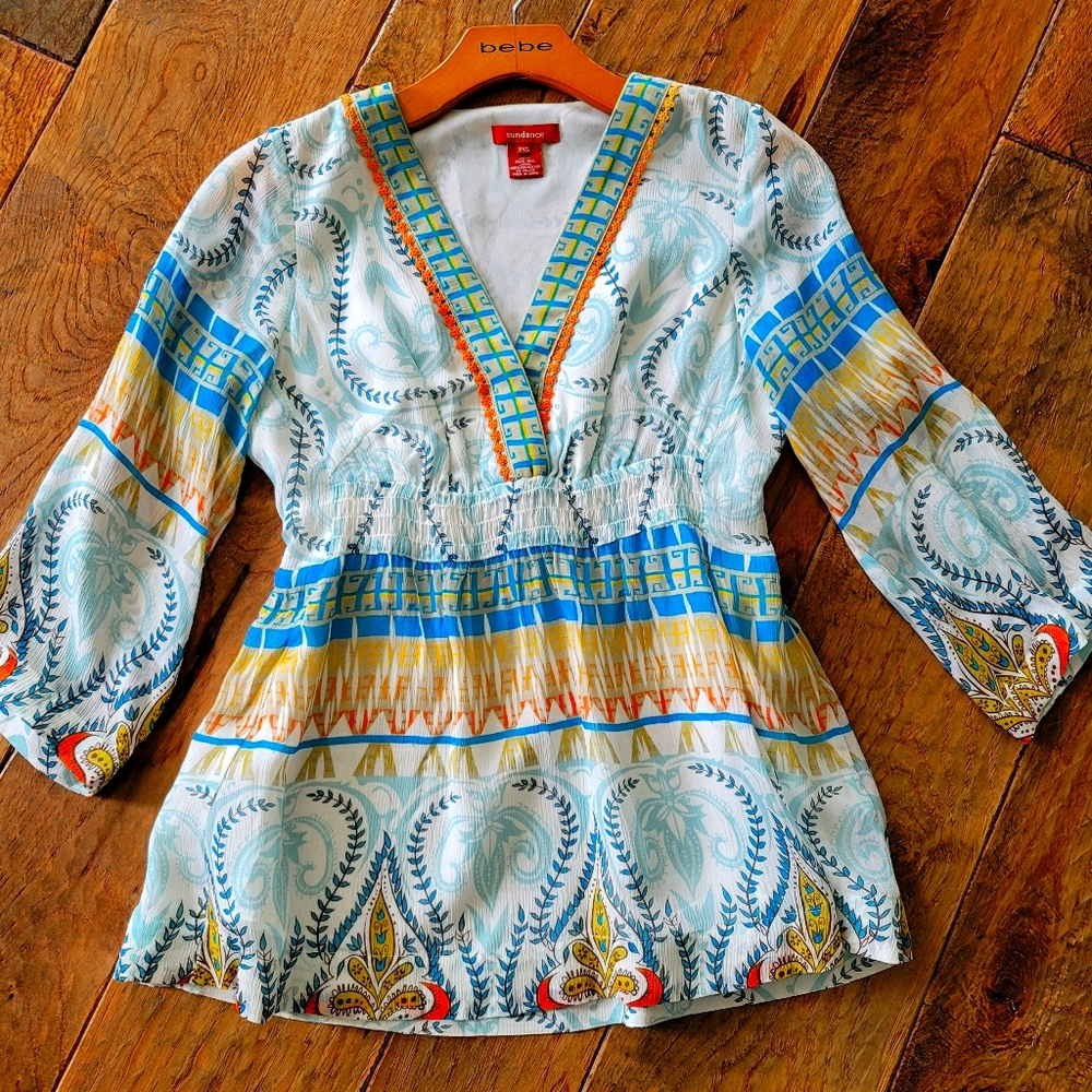 Sundance silk blouse size:pxs